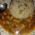 Afshan Arif's cooksnap of when they made Garlic rice with chicken shashlik.