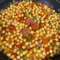 El cooksnap de miguel Villalba cuando hizo Garbanzos de bote con verduras y chorizo.