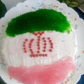 کوک اسنپ زهرا عباسیان 🇮🇷🇮🇷 بعد از امتحان کردن 🇮🇷کیک پرچم ایران (Iran's flag cake).