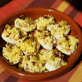 El cooksnap de Rubén cuando hizo Huevos rellenos de verduras.