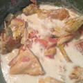 El cooksnap de Lyz Valencia Rod cuando hizo Pollo a la hawuaiana.