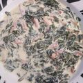 El cooksnap de alejandra cuando hizo Acelgas con roquefort.