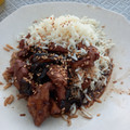El cooksnap de Paloma cuando hizo Pollo teriyaki.