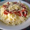 El cooksnap de Ximena Paz cuando hizo Tallarines caseros al huevo.