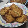 El cooksnap de Lydia Brizuela cuando hizo Tortillitas con cebollita de hojas y queso Paraguay.