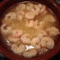 El cooksnap de Sandra cuando hizo Langostinos al ajillo.