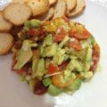 El cooksnap de Marieta cuando hizo Tartar de aguacate y tomatitos cherry.