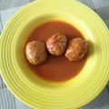 El cooksnap de Regina Hernandez cuando hizo Albóndigas con arroz en caldillo con chipotle.