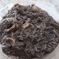 El cooksnap de MMar González Gómez cuando hizo Arroz negro con chipirones y alioli.
