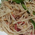 Somi Ali's cooksnap of when they made Fajita spaghetti!🍝.
