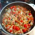 El cooksnap de Jorge Eberlein cuando hizo Espaguetis a la puttanesca.