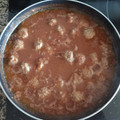 El cooksnap de Sabela cuando hizo Albóndigas en salsa.