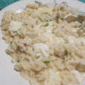El cooksnap de Antonela Ihitz cuando hizo Arroz tipo risotto con pollo 🐷❤️.