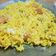 El cooksnap de Noelia Bergé cuando hizo Arroz amarillo con salchichas.