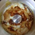 El cooksnap de Romina Brem cuando hizo Maizena con leche o manjar blanco con caramelo.