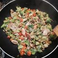 El cooksnap de Leticia Rois cuando hizo Wok de verduras y setas con huevo.