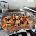 El cooksnap de carlos coroceo cuando hizo Tutos de Pollo a la Mostaza y Romero y verduras.