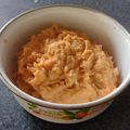 El cooksnap de marisabarraza cuando hizo Hummus de porotos blancos y morrón.