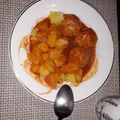 Beáta Pásztor Cooksnap-ja, amikor elkészítette a(z) Paradicsomos húsgombóc főtt burgonyával receptet.