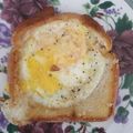 Aliajah Higdon's cooksnap of when they made Egg in a Hole.
