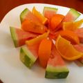 Juliet's cooksnap of when they made Fruit salad.