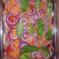 El cooksnap de Guillermo Osvaldo Tolosa cuando hizo Filet de Merluza con verduras al horno.
