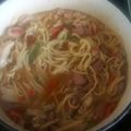 David Velasquez's cooksnap of when they made Chicken and Sausage Cajun Pasta.