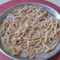 El cooksnap de Marta Oviedo cuando hizo Fideos caseros.