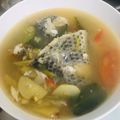 รูป Cooksnap ของ มารวยน้อย' แสนซน เมื่อเขาทำ ต้มยำปลานิลน้ำใส