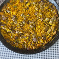 El cooksnap de Rodin cuando hizo Paella de pato, setas y foie.