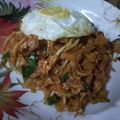 Cooksnap azrin semasa beliau membuat Kuey Teow Goreng Daging.