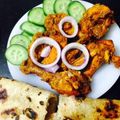 Areeba Muhammed's cooksnap of when they made Chicken tandoori with paratha💕چکن تندوری ود پراٹھا💕.