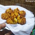 Sutapa Chakraborty's cooksnap of when they made ছানার মোদক (Chhanar modak recipe in Bengali).