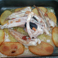 El cooksnap de Xabier Castro cuando hizo Rape en el horno con patatas.