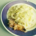 El cooksnap de Inna Alarcon cuando hizo Fetuccini Alfredo.
