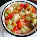 El cooksnap de Jorge Becerra cuando hizo Ensalada de Amaranto y cilantro.