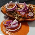El cooksnap de Daniel González cuando hizo Pimientos rellenos de lentejas y arroz.
