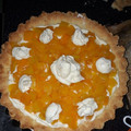 El cooksnap de Mariela Ramallo cuando hizo Tarta de frutillas y duraznos con crema chantilly.