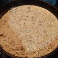 El cooksnap de Sergio Brehm cuando hizo Strogonof de pollo con arroz frito.
