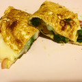 El cooksnap de Irene-Guirao cuando hizo Tortilla francesa rellena de espinacas.