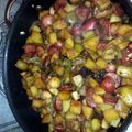 Ginabelle's cooksnap of when they made Kielbasa potatoes and peppers.