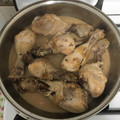 El cooksnap de Silvia cuando hizo Pollo al ajillo.