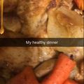 صورة من ام كريم my kitchen، شاركها بعد تجربة وصفة جاج مشوي بالفرن مع الخضار