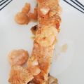 El cooksnap de Laurita Aldana cuando hizo Salmón & Camarón Citric.