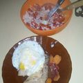 El cooksnap de Romina Gamarra cuando hizo Costeletas de cerdo a la riojana.
