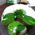 Cooksnap dari SafitriH untuk resep Bolu pandan kukus no mixer