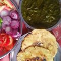 Sakshi Lodhi का कुकस्नैप जब उन्होंने सरसों दा साग विद मक्का रोटी(Sarson da saag with makka roti recipe in hindi) बनाया था।