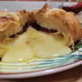 El cooksnap de Ana cuando hizo Queso camembert con compota de granada envuelto en hojaldre.