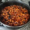 El cooksnap de Sergi Baucells cuando hizo Wok vegano de garbanzos con berenjenas y calabacín.
