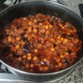 El cooksnap de Sergi Baucells cuando hizo Wok vegano de garbanzos con berenjenas y calabacín.